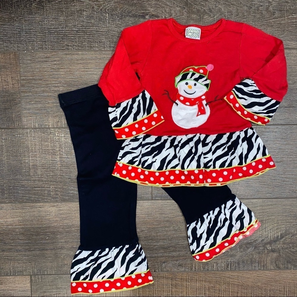 Ann Loren Snowman Outfit 2/3T